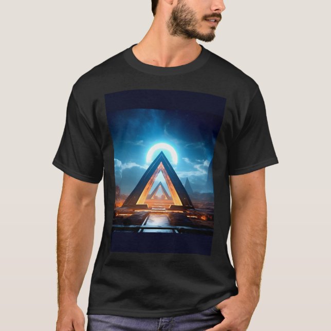 Camiseta Estrella de neom bioluminicante frente a una (Anverso)