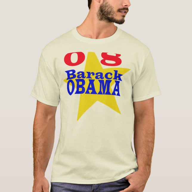Camiseta Estrella de Obama | (Anverso)