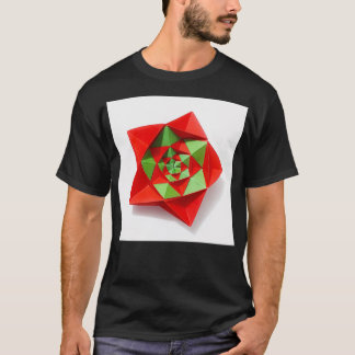 Camiseta estrella de origami modular