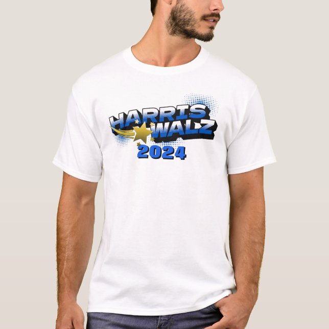 Camiseta Estrella de oro de Harris y Walz (Anverso)