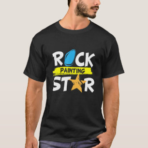 Camiseta Estrella de pintura rock I pintar piedras pintar t