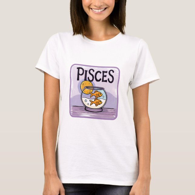 Camiseta Estrella de Pisces, estrella de zodiac (Anverso)