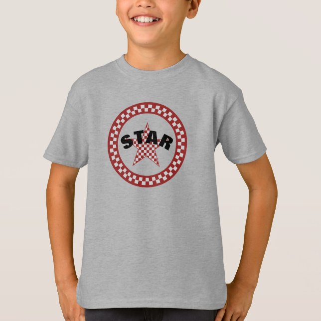Camiseta Estrella de Plantas Rojas de Verano (Anverso)