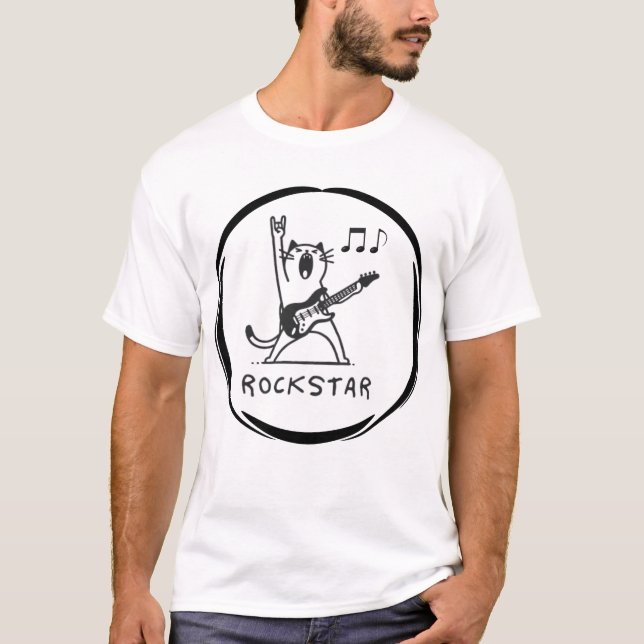 Camiseta estrella de rock (Anverso)