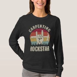 Camiseta estrella de rock carpintera, divertido padre carpi