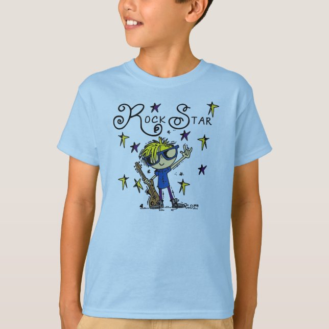 Camiseta Estrella de rock de Blond Boy (Anverso)