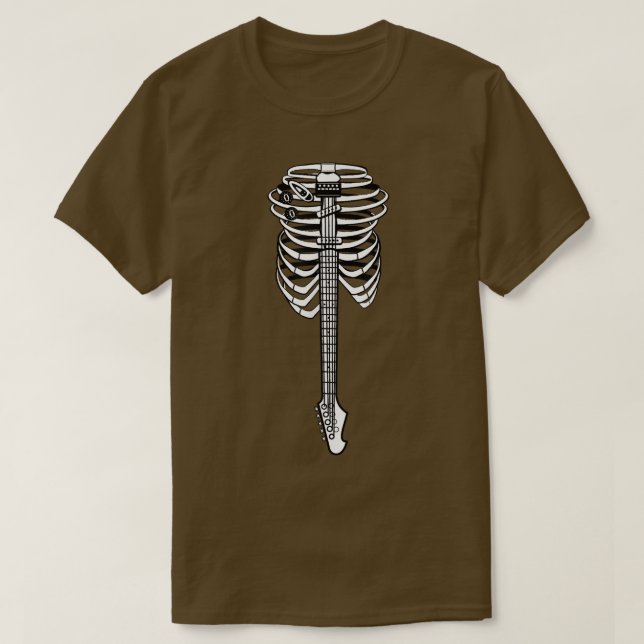 Camiseta Estrella de rock de rock de jaula guitarra eléctri (Diseño del anverso)