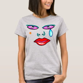 Camiseta estrella de rock del arte pop