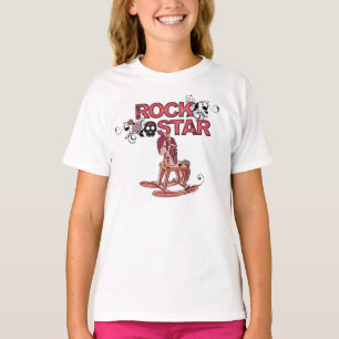 Camiseta Estrella de rock divertida de chicas de caballos