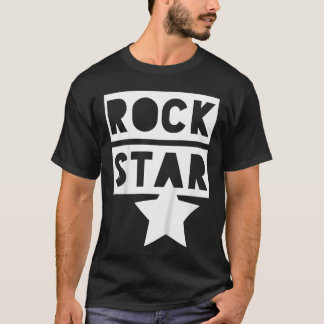 Camiseta Estrella de Rock Monocromo para Chicos Chicas de R