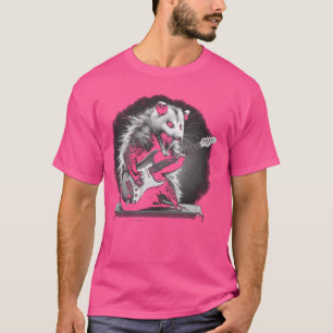 Camiseta Estrella de rock y rock de guitarra de Opossum