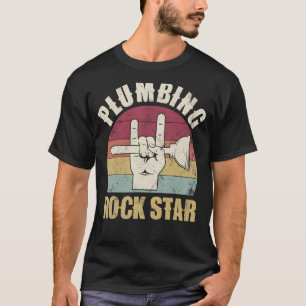 Camiseta Estrella de rockolas de plomo, plomero divertido, 