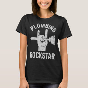 Camiseta Estrella de rockolas de plomo, plomero divertido, 