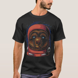 Camiseta Estrella de Teddy de Casco de Oso Astronauta