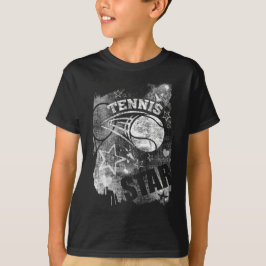 Camiseta Estrella de tenis, tenis negro