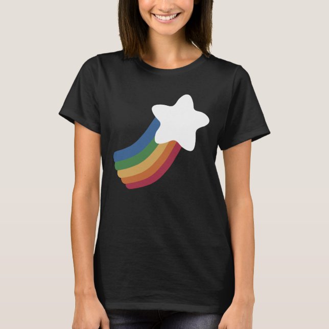 Camiseta Estrella de tiro arco iris (Anverso)