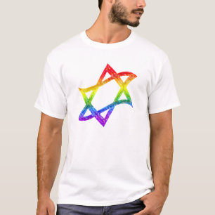 Camiseta Estrella del arco iris de David