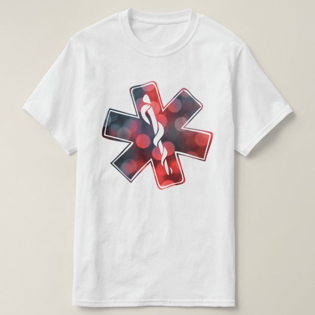 Camiseta estrella del bokeh de la vida (Diseño del anverso)