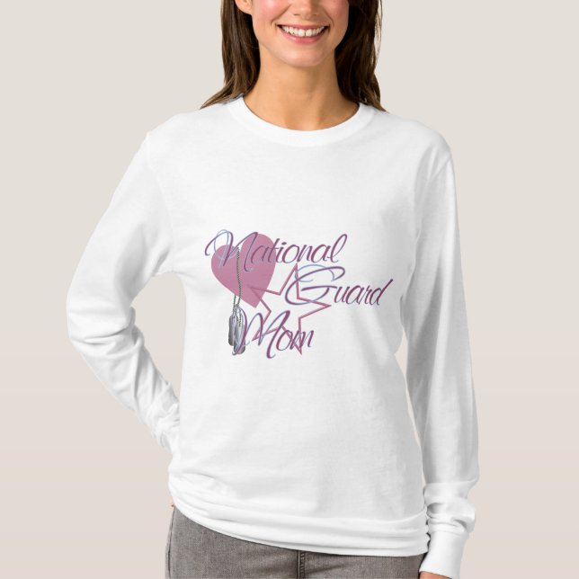 Camiseta Estrella del corazón N de la mamá del Guardia (Anverso)