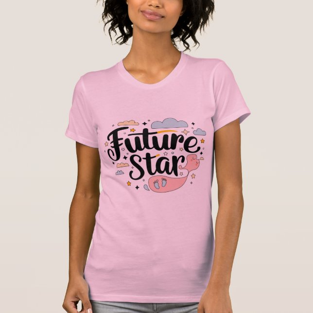 Camiseta Estrella del Futuro - Brillante Bebé (Anverso)