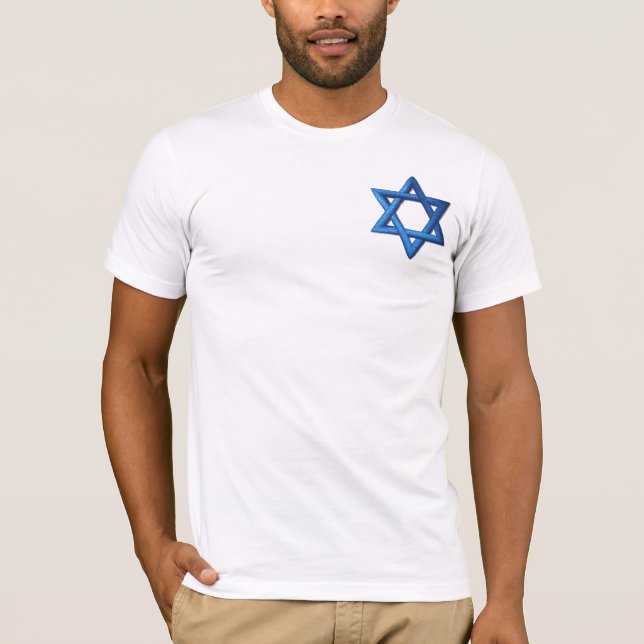Camiseta Estrella del israelí judío de David (Anverso)