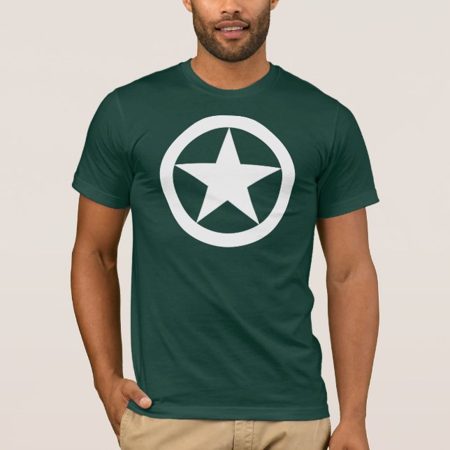 Camiseta Estrella del jeep WW2 (Anverso)