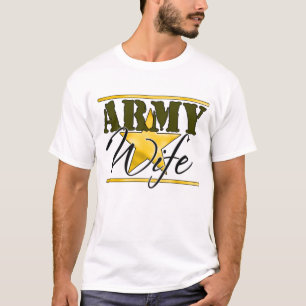 Camiseta Estrella del oro de la esposa del ejército