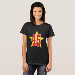 Camiseta Estrella del oro del triunfo 45 (f)