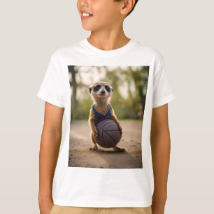 Camiseta Estrella del Pequeño Hoop: El bebé Meerkat sostien