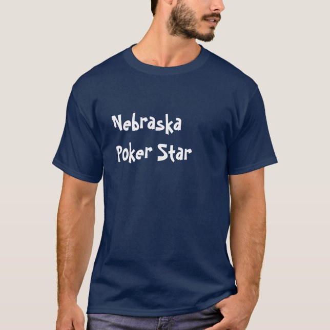 Camiseta Estrella del póker de Nebraska (Anverso)