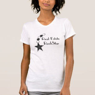 Camiseta Estrella del rock de las propiedades inmobiliarias