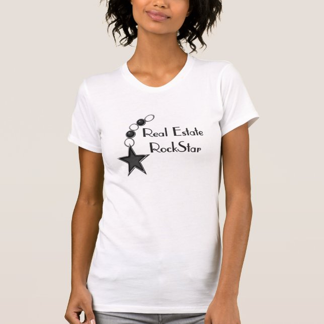 Camiseta Estrella del rock de las propiedades inmobiliarias (Anverso)