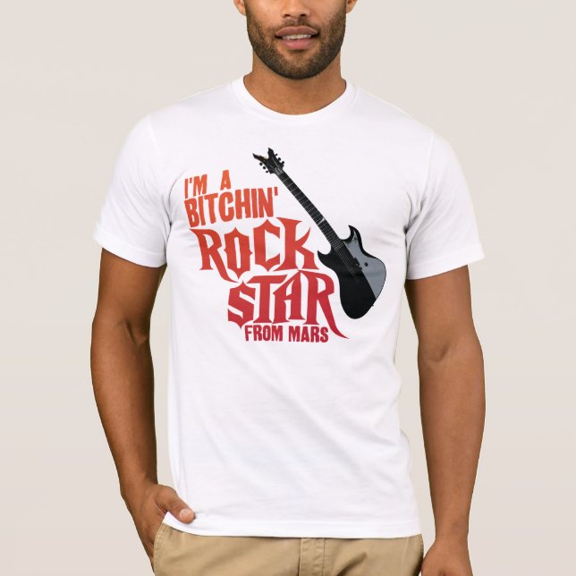 Camiseta Estrella del rock de Marte (Anverso)