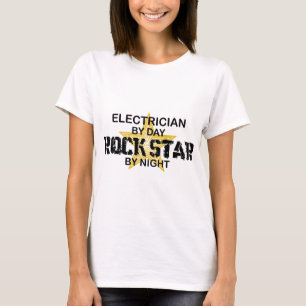 Camiseta Estrella del rock del electricista por noche
