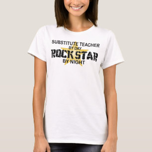 Camiseta Estrella del rock del profesor sustituto por noche
