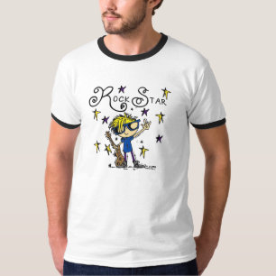 Camiseta Estrella del rock rubia del muchacho