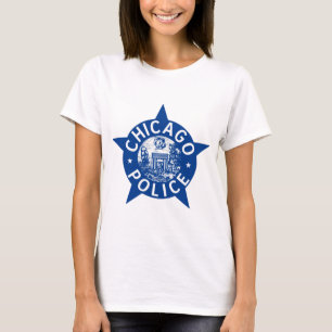 Camiseta ESTRELLA del VINTAGE de la policía de Chicago