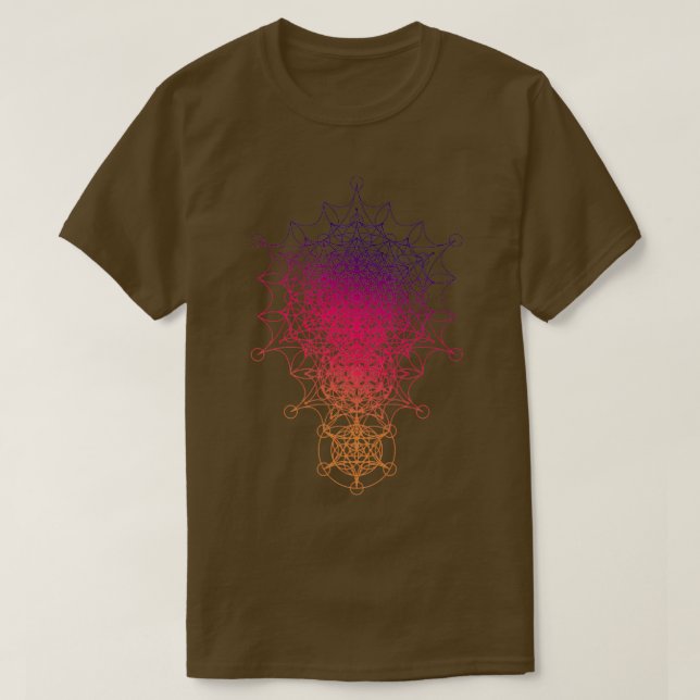 Camiseta Estrella dimensional de la geometría sagrada (Diseño del anverso)
