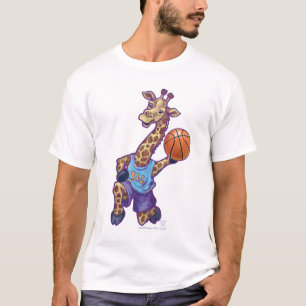 Camiseta Estrella divertida de baloncesto Giraffe