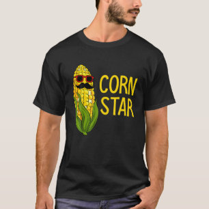Camiseta Estrella divertida de maíz con gafas de sol Maíz b