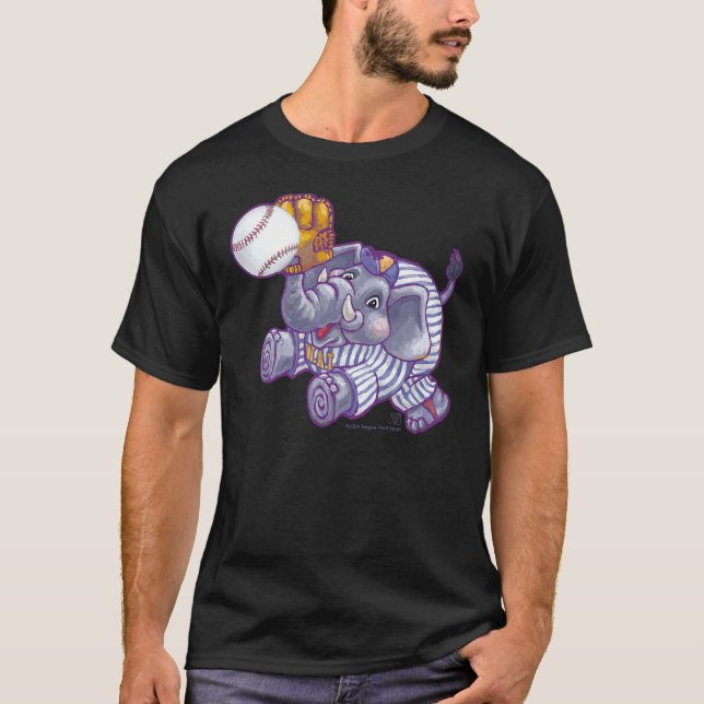 Camiseta Estrella elefante de béisbol (Anverso)
