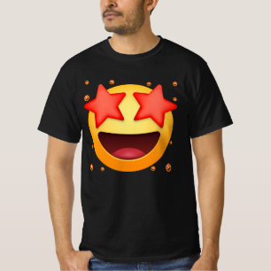 Camiseta Estrella emoticono Estrella Struck Star Ojos Sonri