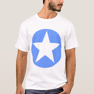 Camiseta Estrella en círculo - Azul claro