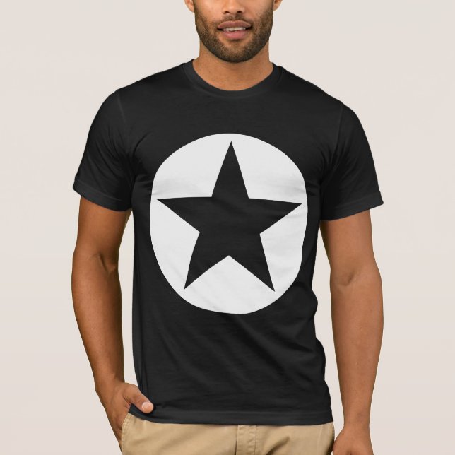 Camiseta Estrella en círculo - Blanco (Anverso)
