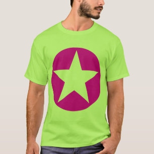 Camiseta Estrella en círculo - Magenta