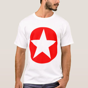 Camiseta Estrella en círculo - Rojo