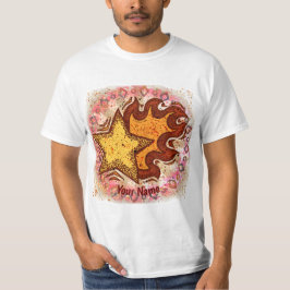 Camiseta Estrella en llamas