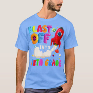 Camiseta Estrella espacial de 6º grado de astronauta 