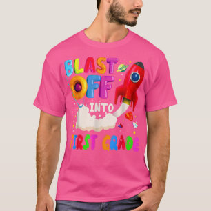 Camiseta Estrella espacial de primer grado de astronauta 