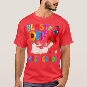 Camiseta Estrella espacial de primer grado de astronauta